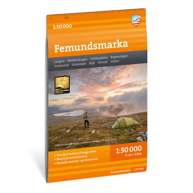 Femundsmarka Calazo Turkart 1:50 000 