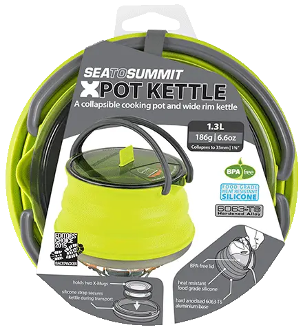 Sammenleggbar kjele Sea to Summit X-Kettle 1,3 liter Lime 