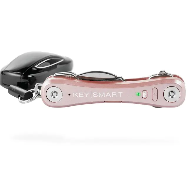 Nøkkelknippe med sporing KeySmart Pro Rose 