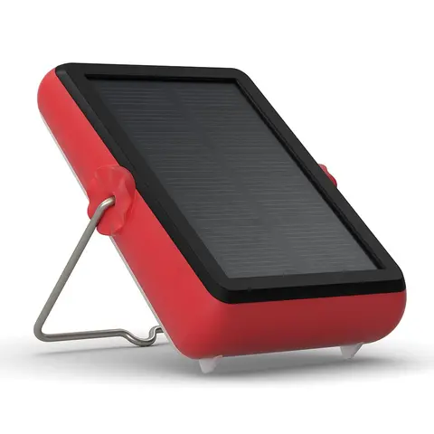 Solcellelykt med USB-lader Bright Start+ BerryRed