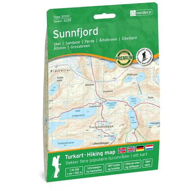 Sunnfjord Nordeca Topo 1:50 000 3039 