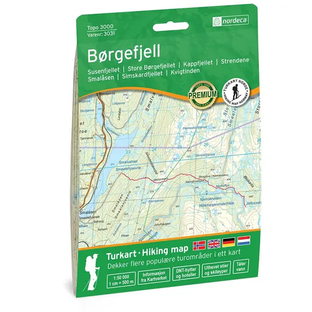 Børgefjell Nordeca Topo 1:50 000 3031 