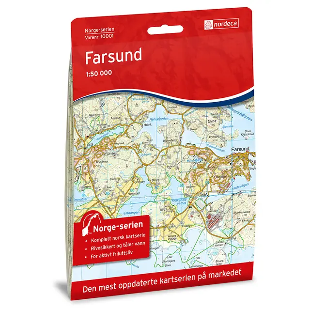 Farsund Nordeca Norge 1:50 000 10001 