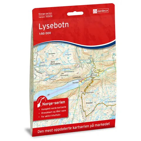 Lysebotn Nordeca Norge 1:50 000 10009