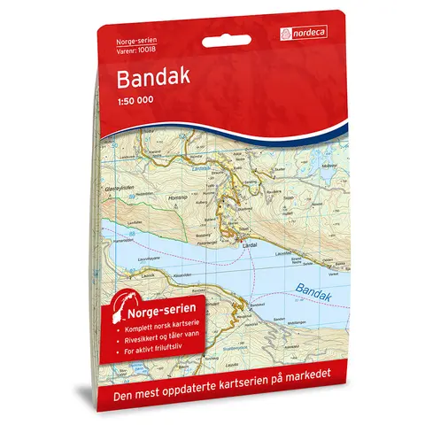 Bandak Nordeca Norge 1:50 000 10018