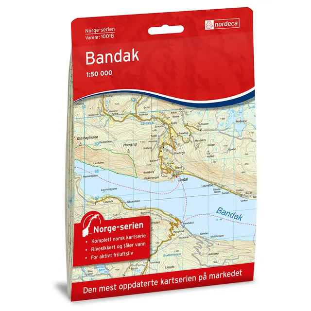 Bandak Nordeca Norge 1:50 000 10018 