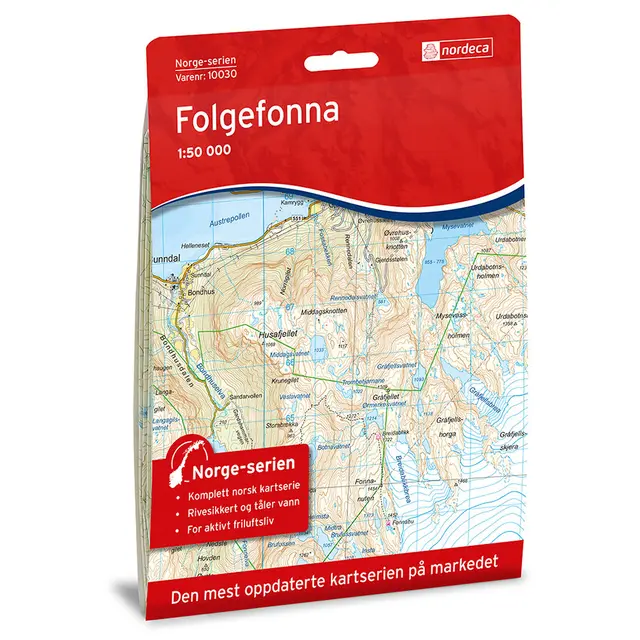 Folgefonna Nordeca Norge 1:50 000 10030 