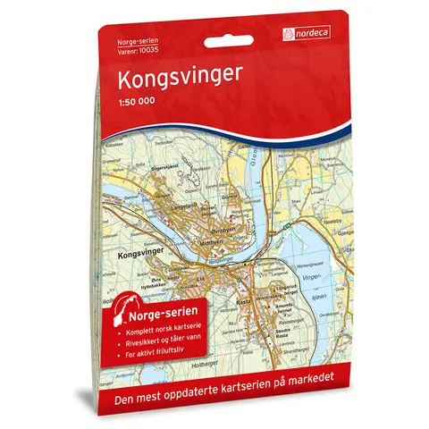 Kongsvinger Nordeca Norge 1:50 000 10035