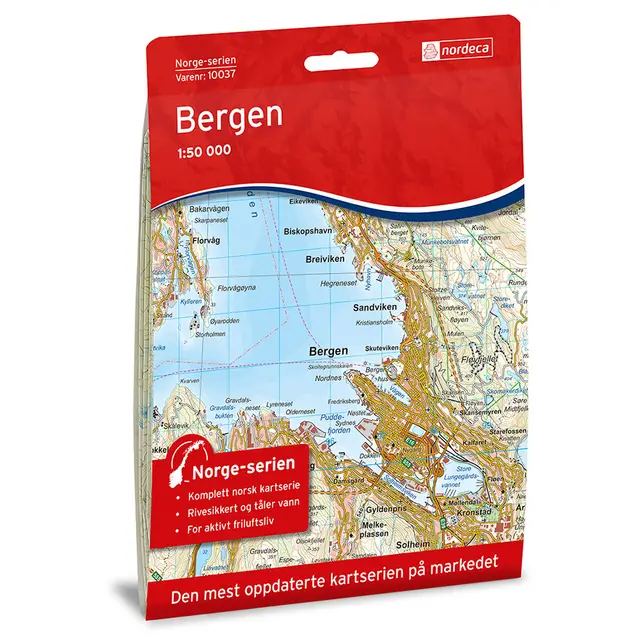 Bergen Nordeca Norge 1:50 000 10037 