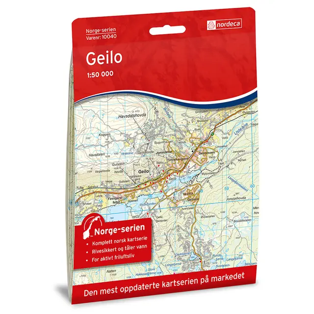 Geilo Nordeca Norge 1:50 000 10040 