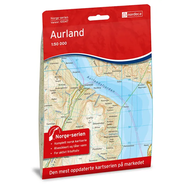 Aurland Nordeca Norge 1:50 000 10047 