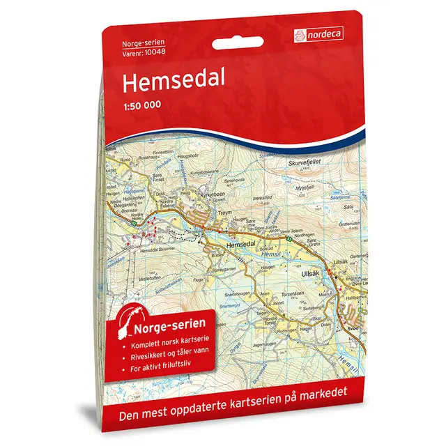 Hemsedal Nordeca Norge 1:50 000 10048 