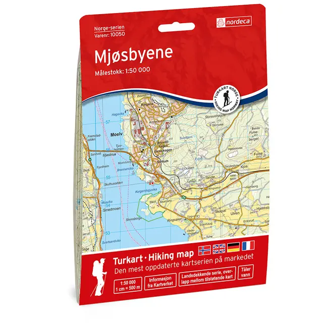 Mjøsbyene Nordeca Norge 1:50 000 10050 