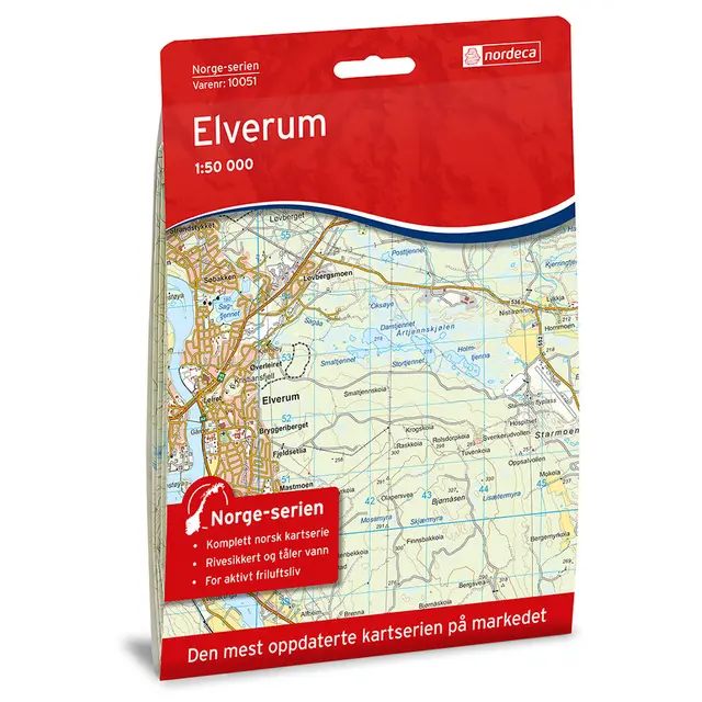 Elverum Nordeca Norge 1:50 000 10051 