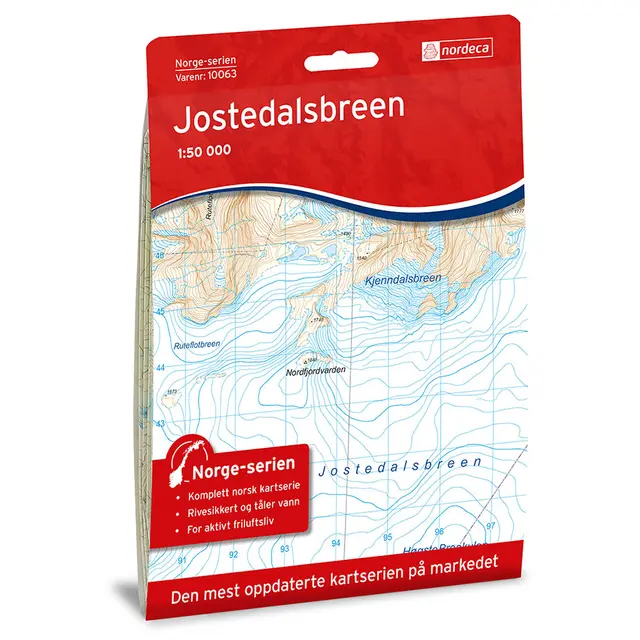 Jostedalsbreen Nordeca Norge 1:50 000 10063 