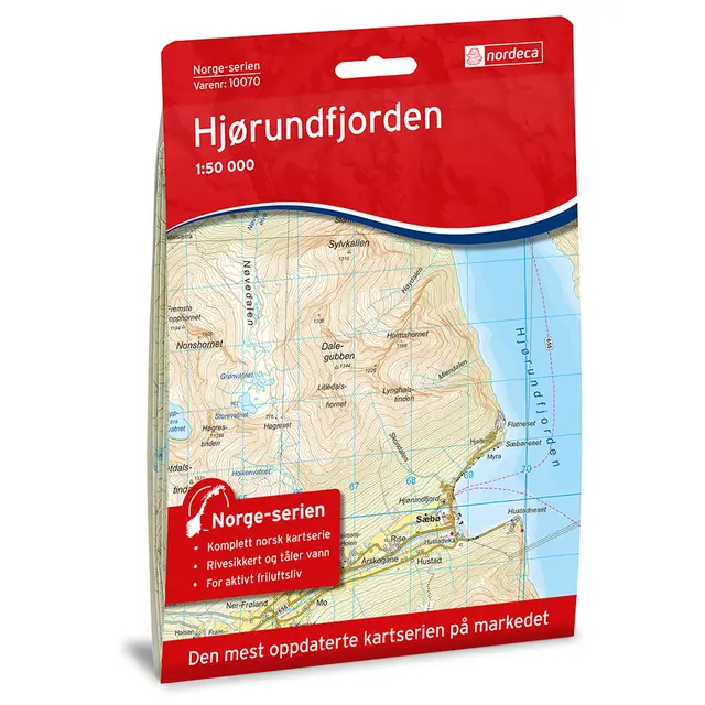 Hjørundfjorden Nordeca Norge 1:50 000 10070 