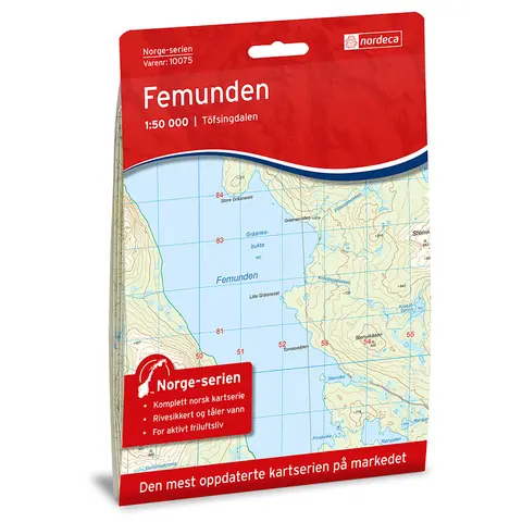 Femunden Nordeca Norge 1:50 000 10075