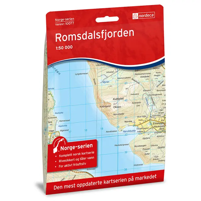 Romsdalsfjorden Nordeca Norge 1:50 000 10077 