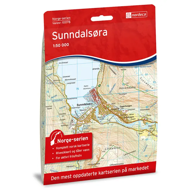 Sunndalsøra Nordeca Norge 1:50 000 10078 