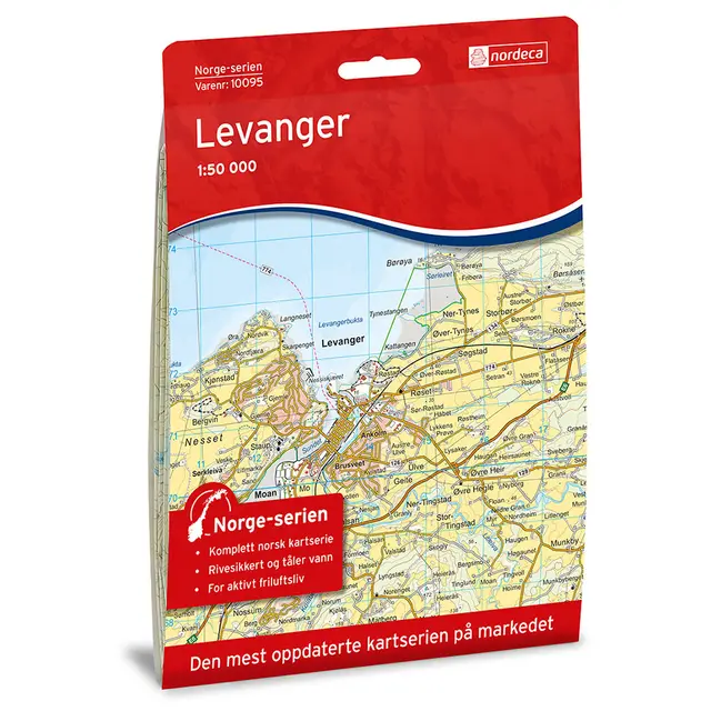 Levanger Nordeca Norge 1:50 000 10095 