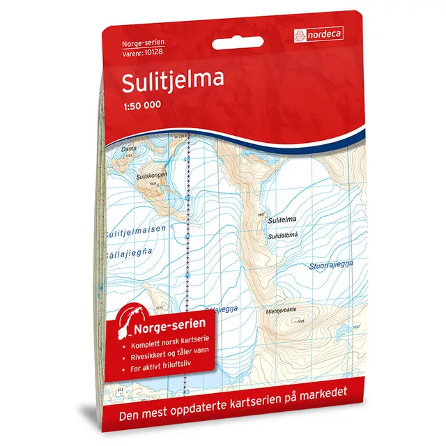 Sulitjelma Nordeca Norge 1:50 000 10128 