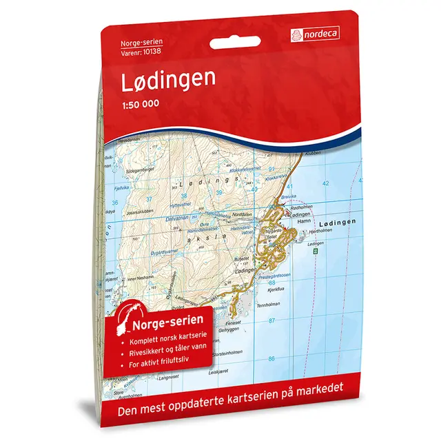 Lødingen Nordeca Norge 1:50 000 10138 