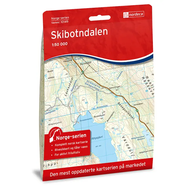 Skibotndalen Nordeca Norge 1:50 000 10149 