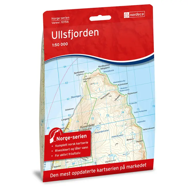 Ullsfjorden Nordeca Norge 1:50 000 10156 