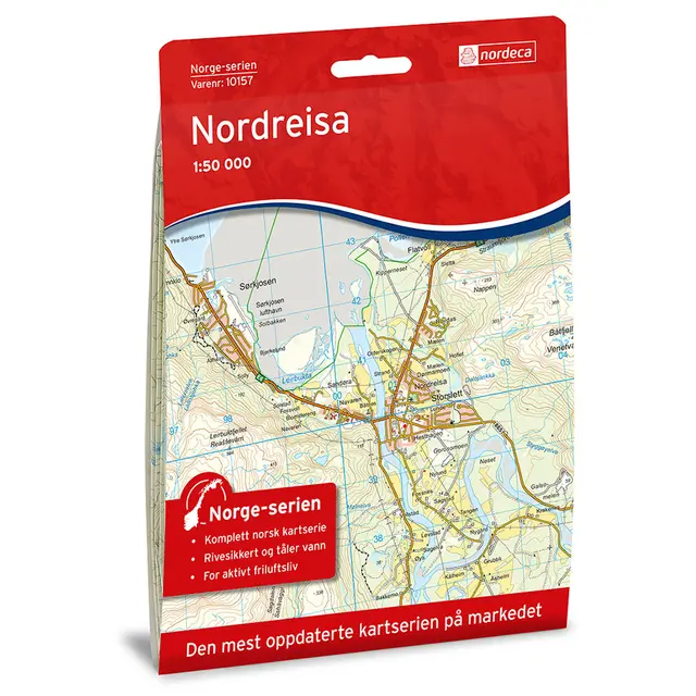 Nordreisa Nordeca Norge 1:50 000 10157 