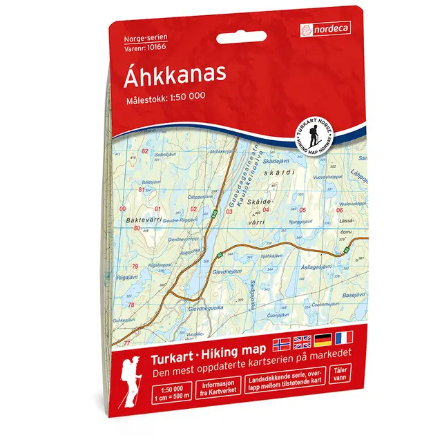 Ahkkanas Nordeca Norge 1:50 000 10166 