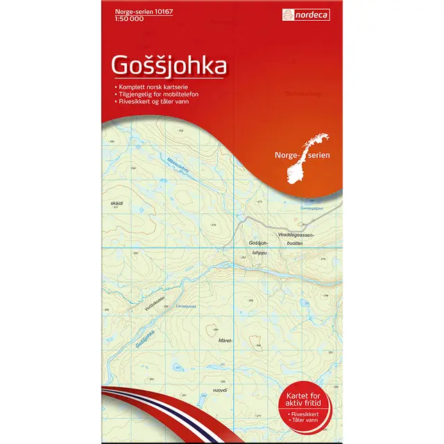 Gossjohka Nordeca Norge 1:50 000 10167 