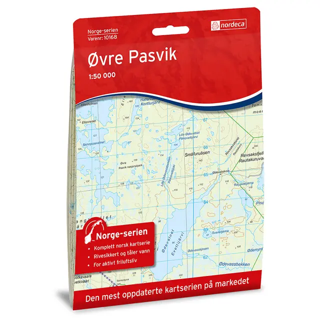 Øvre Pasvik Nordeca Norge 1:50 000 10168 