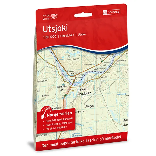 Utsjoki Nordeca Norge 1:50 000 10177 