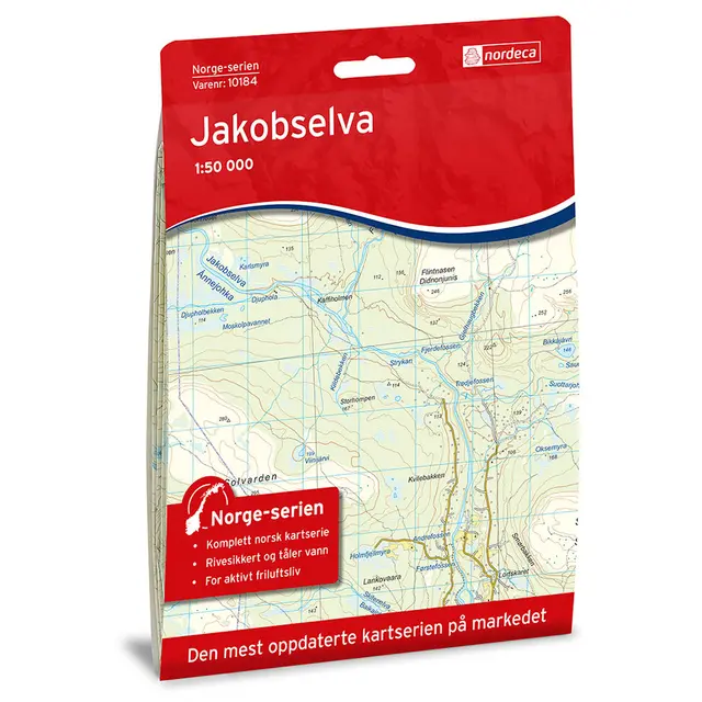 Jakobselva Nordeca Norge 1:50 000 10184 