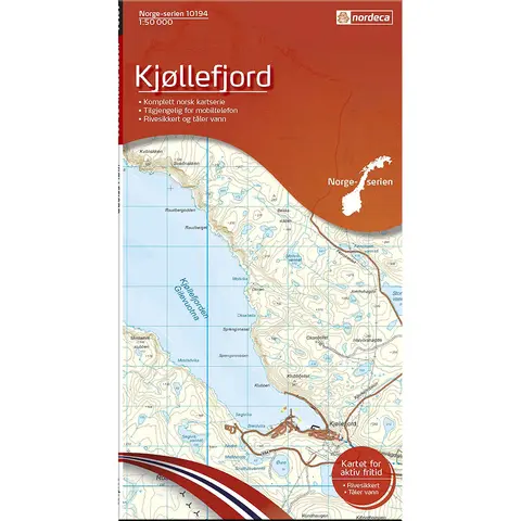 Kj&#248;llefjord Nordeca Norge 1:50 000 10194