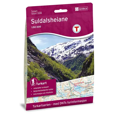 Suldalsheiene Nordeca Turkart 1:50 000 2228