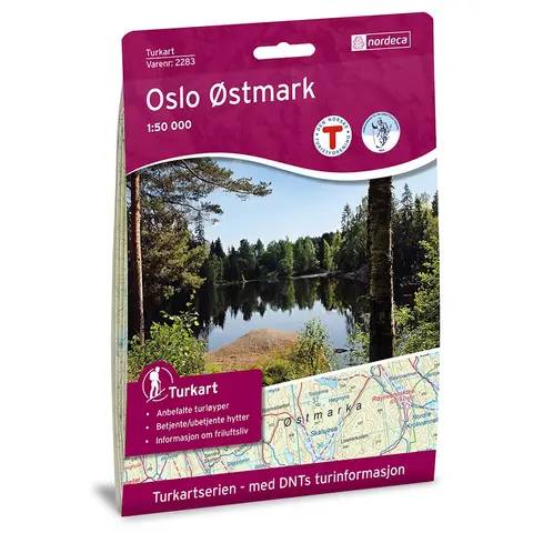 Oslo &#216;stmark Nordeca Turkart 1:50 000 2283