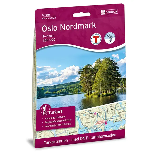 Oslo Nordmark sommer Nordeca Turkart 1:50 000 2423 