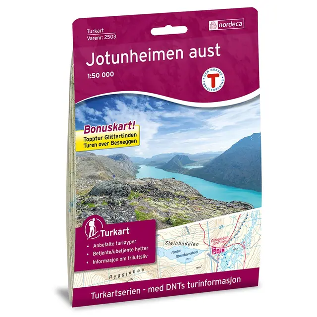 Jotunheimen aust Nordeca Turkart 1:50 000 2503 