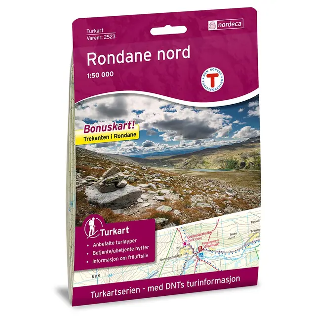 Rondane nord Nordeca Turkart 1:50 000 2523 