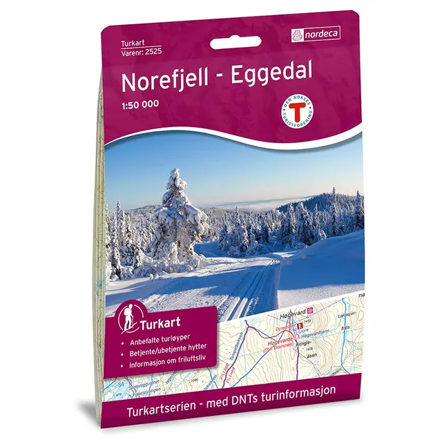 Norefjell-Eggedal Nordeca Turkart 1:50 000 2525 