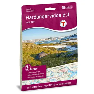 Hardangervidda &#248;st Nordeca Turkart 1:100 000 2556