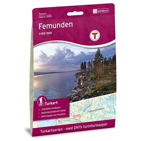 Femunden Nordeca Turkart 1:100 000 2559