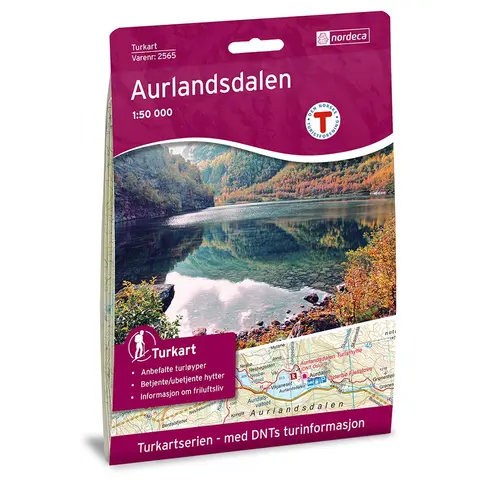 Aurlandsdalen Nordeca Turkart 1:50 000 2565