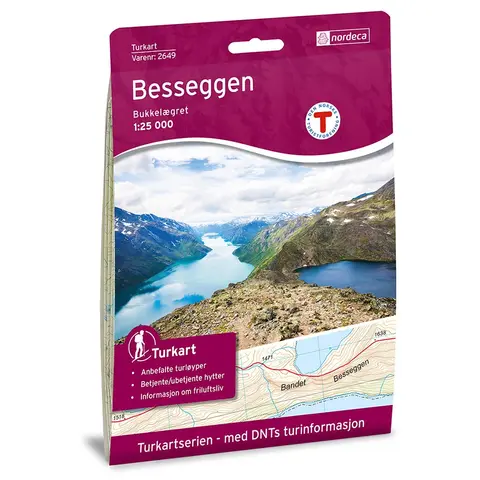 Besseggen Nordeca Turkart 1:25 000 2649