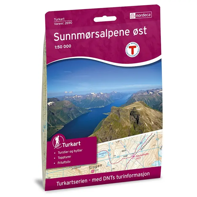 Sunnmørsalpene øst Nordeca Turkart 1:50 000 2690 