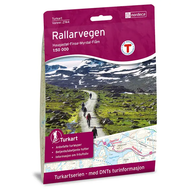 Rallarvegen Nordeca Turkart 1:50 000 2744 