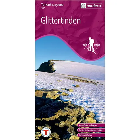 Glittertinden Nordeca Turkart 1:25 000 2757