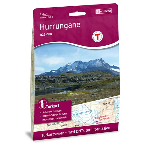 Hurrungane Nordeca Turkart 1:25 000 2758