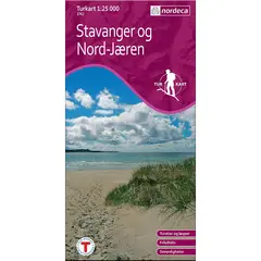 Stavanger og Nord-J&#230;ren Nordeca Turkart 1:25 000 2762